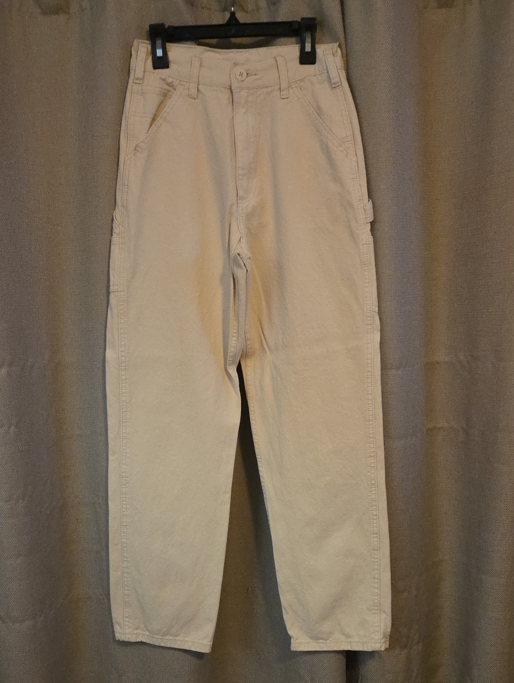 Women's Straight-Leg Carpenter Pants in Cream